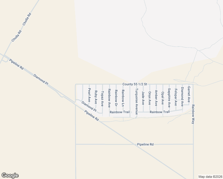 map of restaurants, bars, coffee shops, grocery stores, and more near 49674 Rainbow Avenue in Quartzsite