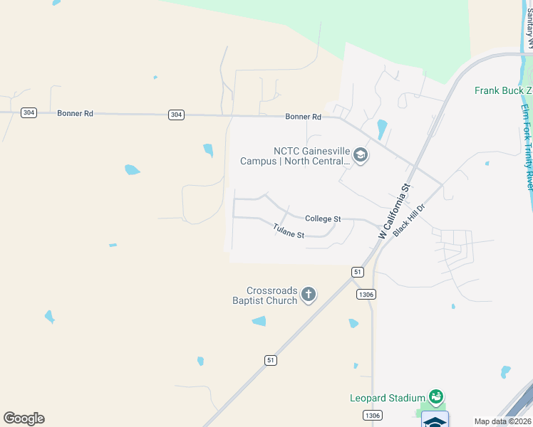 map of restaurants, bars, coffee shops, grocery stores, and more near 2006 Tulane Street in Gainesville