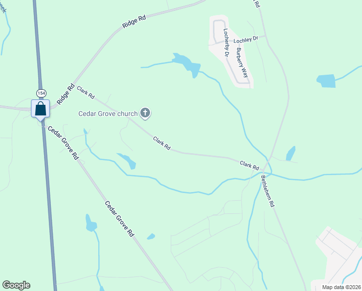 map of restaurants, bars, coffee shops, grocery stores, and more near 9030 Clark Road in Fairburn