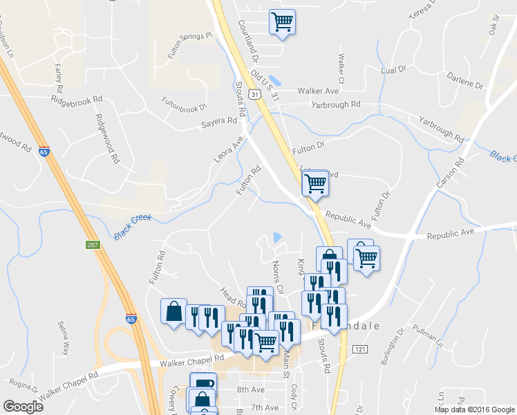 map of restaurants, bars, coffee shops, grocery stores, and more near 2310 Wharton Avenue in Coalburg