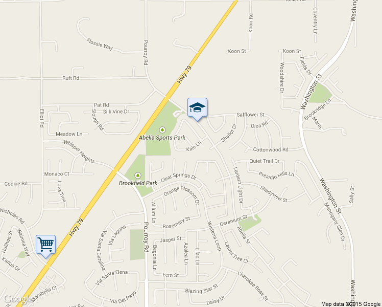 map of restaurants, bars, coffee shops, grocery stores, and more near 32189 Kale Lane in Winchester
