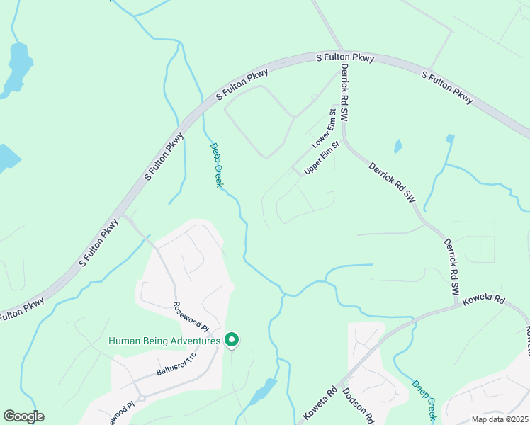 map of restaurants, bars, coffee shops, grocery stores, and more near 5102 Lower Elm Street in Atlanta