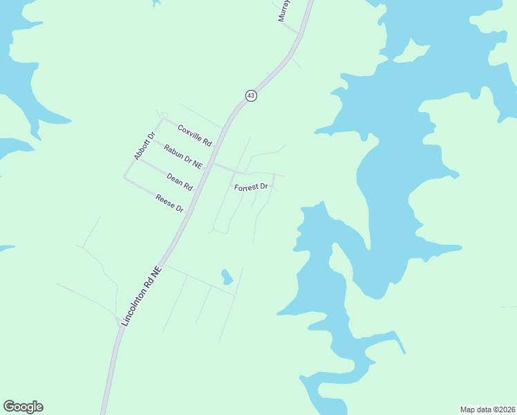 map of restaurants, bars, coffee shops, grocery stores, and more near 5575 Dogwood Drive Northeast in Thomson