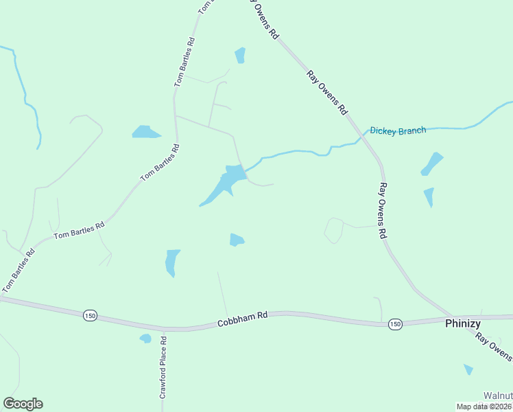 map of restaurants, bars, coffee shops, grocery stores, and more near 425 Dickeys Branch Road in Appling