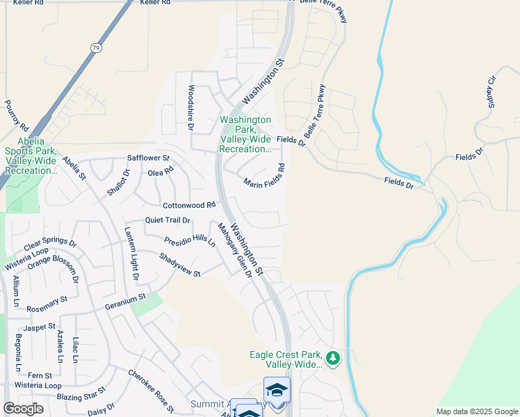 map of restaurants, bars, coffee shops, grocery stores, and more near 32882 Sycamore Canyon Lane in Winchester