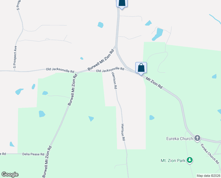 map of restaurants, bars, coffee shops, grocery stores, and more near 1042 Harrison Road in Carrollton
