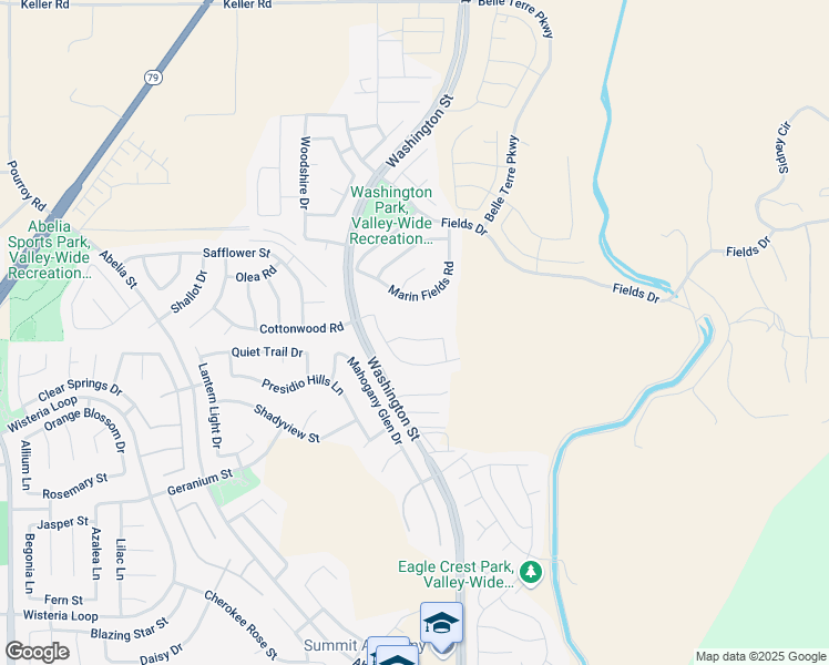map of restaurants, bars, coffee shops, grocery stores, and more near 32882 Sycamore Canyon Lane in Winchester