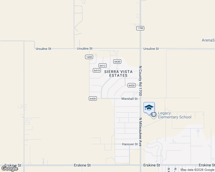 map of restaurants, bars, coffee shops, grocery stores, and more near 1802 County Road 6430 in Lubbock