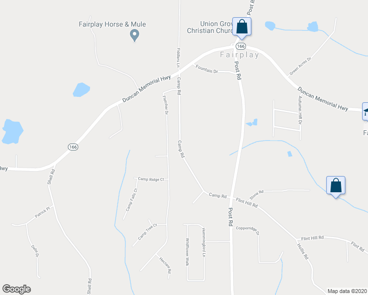 map of restaurants, bars, coffee shops, grocery stores, and more near 8846 Camp Road in Winston