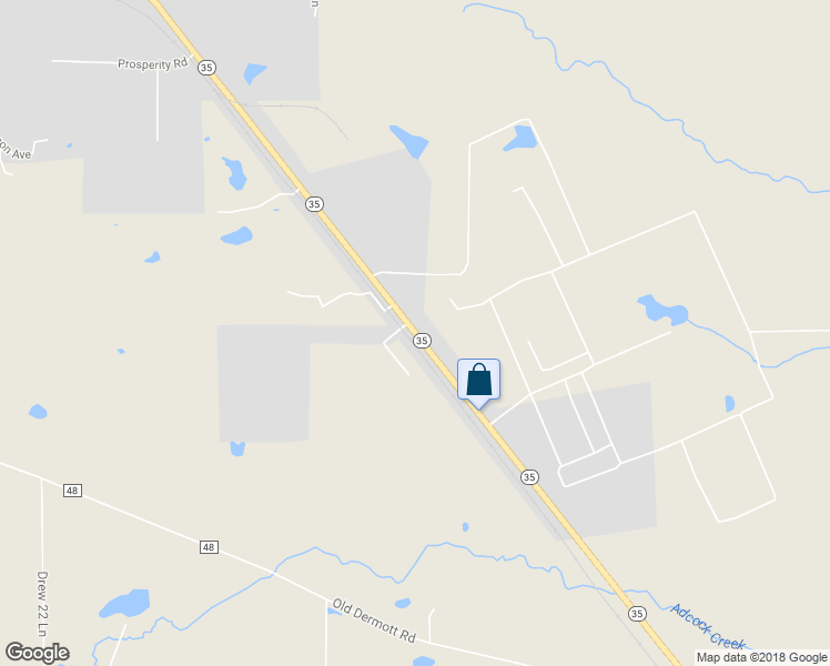 map of restaurants, bars, coffee shops, grocery stores, and more near Arkansas 35 in Monticello