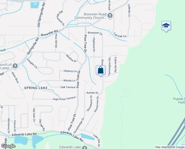 map of restaurants, bars, coffee shops, grocery stores, and more near 1404 Highland Drive in Birmingham
