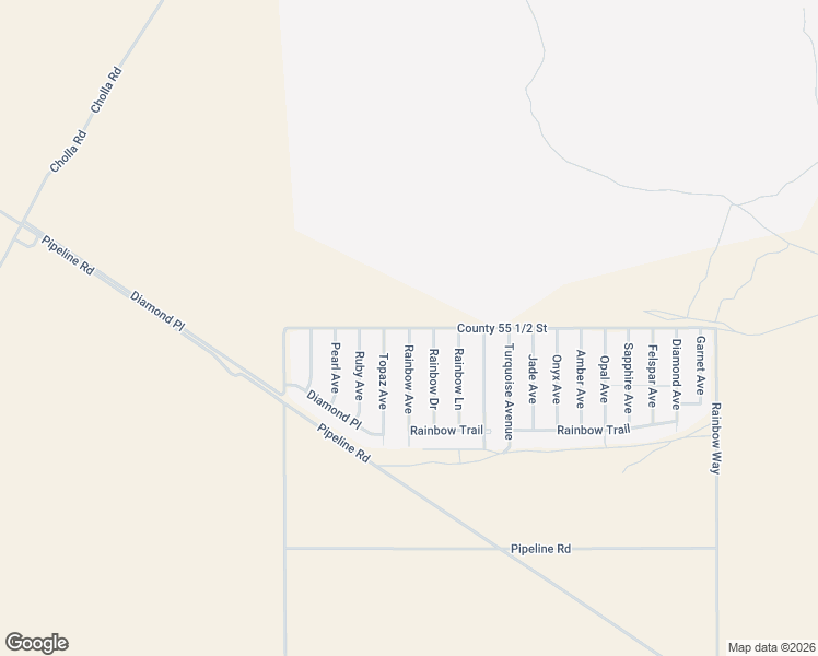 map of restaurants, bars, coffee shops, grocery stores, and more near 49500 Rainbow Avenue in Quartzsite