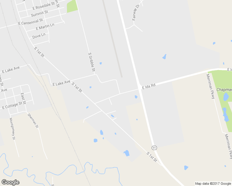 map of restaurants, bars, coffee shops, grocery stores, and more near 1309 East Ida Road in Sherman