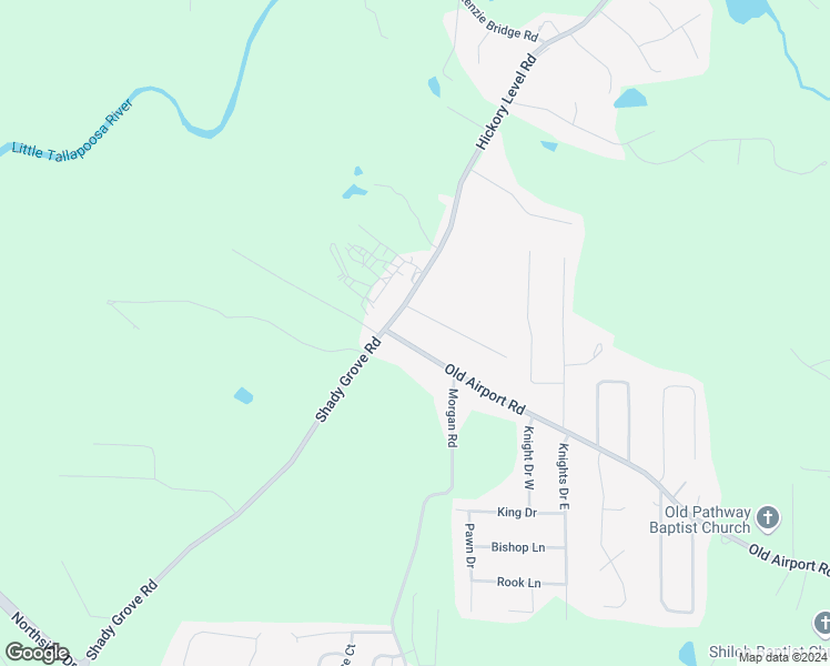 map of restaurants, bars, coffee shops, grocery stores, and more near 30 Old Airport Road in Carrollton