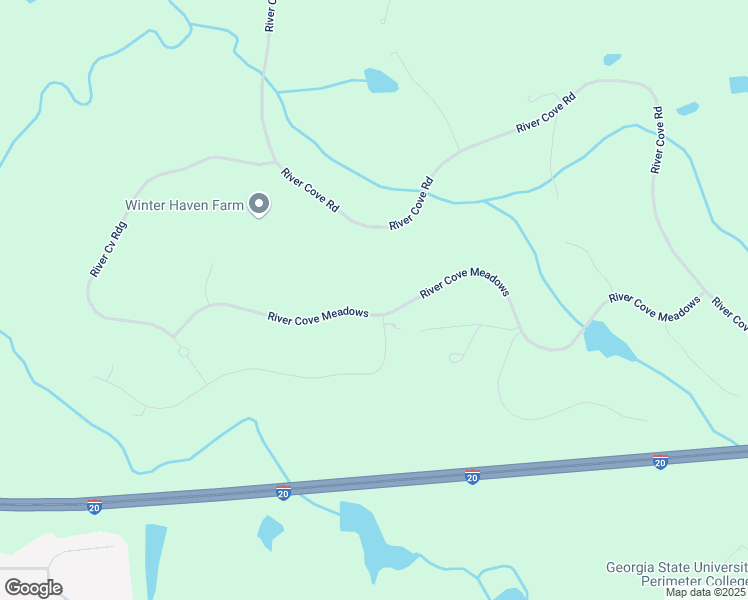map of restaurants, bars, coffee shops, grocery stores, and more near 250 River Cove Meadows in Social Circle