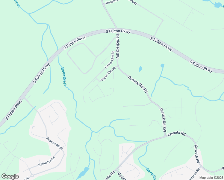 map of restaurants, bars, coffee shops, grocery stores, and more near 5186 Upper Elm Street in Atlanta