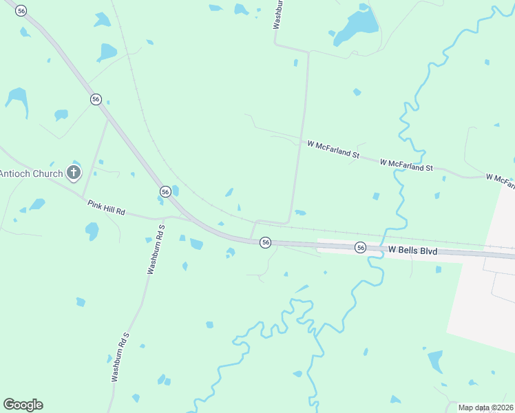 map of restaurants, bars, coffee shops, grocery stores, and more near 121 Washburn Road North in Bells