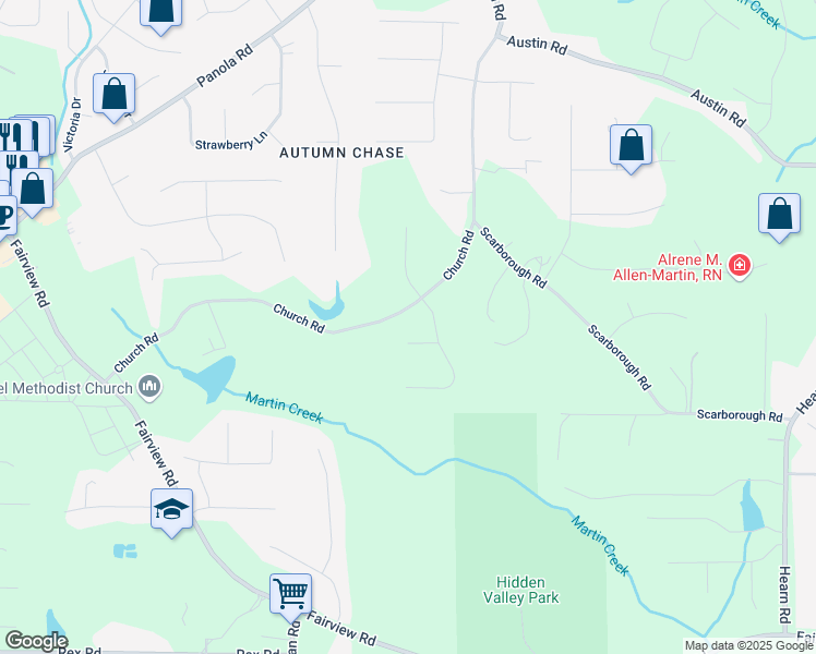 map of restaurants, bars, coffee shops, grocery stores, and more near 331 Church Road in Stockbridge