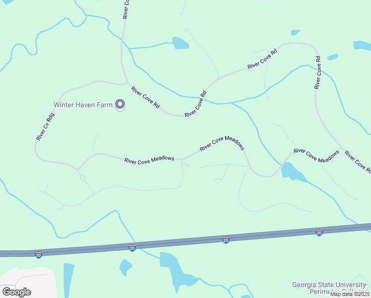 map of restaurants, bars, coffee shops, grocery stores, and more near 250 River Cove Meadows in Social Circle