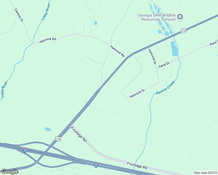 map of restaurants, bars, coffee shops, grocery stores, and more near 2504 U.S. 278 in Social Circle