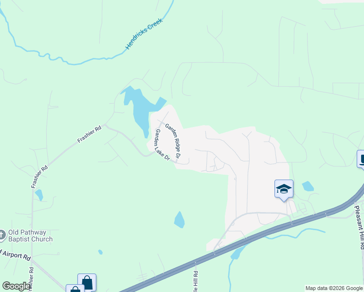 map of restaurants, bars, coffee shops, grocery stores, and more near 55 Garden Ridge Drive in Carrollton