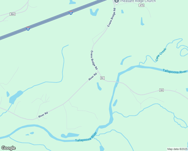 map of restaurants, bars, coffee shops, grocery stores, and more near 716 River Road in Heflin