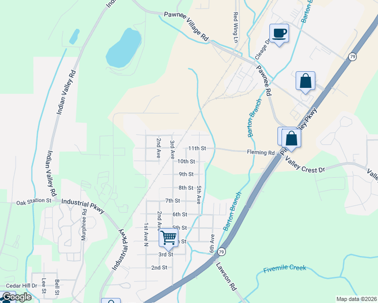 map of restaurants, bars, coffee shops, grocery stores, and more near 316 10th Street in Birmingham