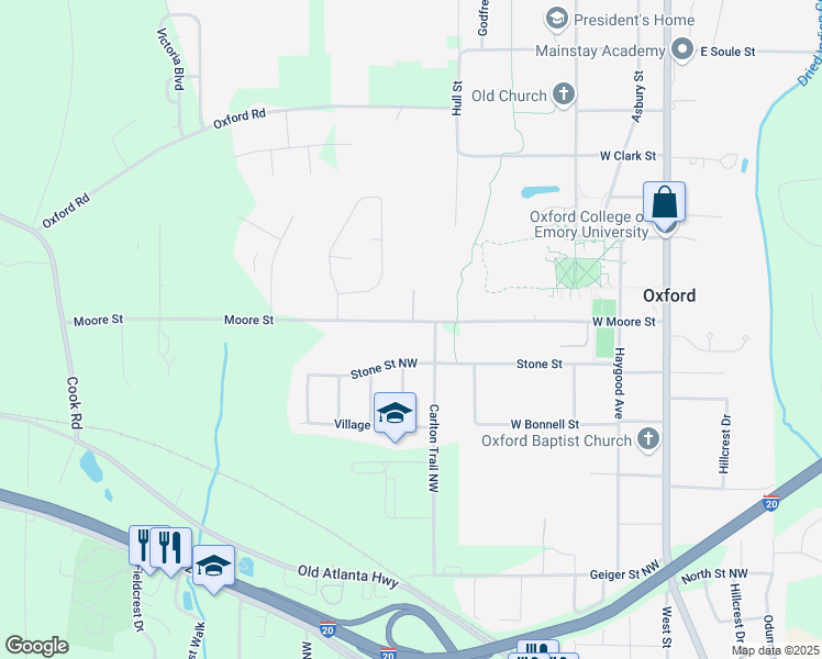 map of restaurants, bars, coffee shops, grocery stores, and more near 10149 Carlton Trail Northwest in Covington