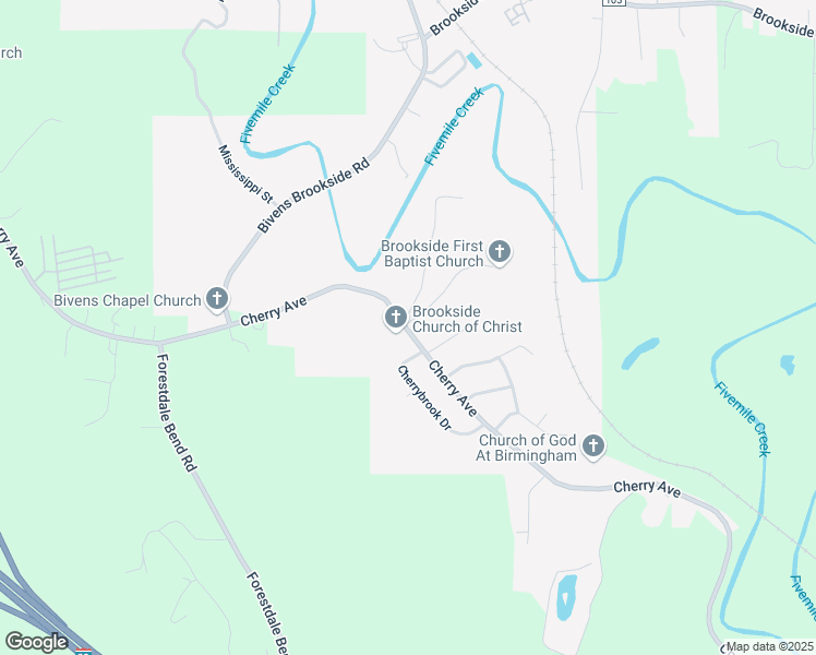 map of restaurants, bars, coffee shops, grocery stores, and more near 1001 Bivens Chapel Road in Birmingham
