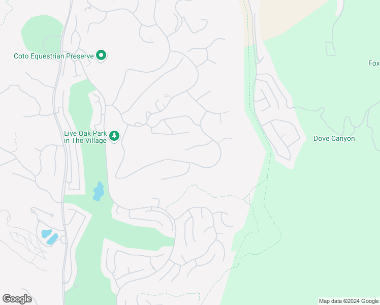 map of restaurants, bars, coffee shops, grocery stores, and more near 31852 Via Faisan in Coto de Caza