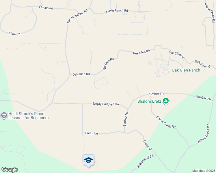 map of restaurants, bars, coffee shops, grocery stores, and more near 43875 Oak Glen Road in Hemet