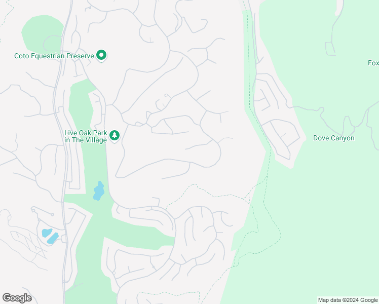 map of restaurants, bars, coffee shops, grocery stores, and more near 31852 Via Faisan in Coto de Caza