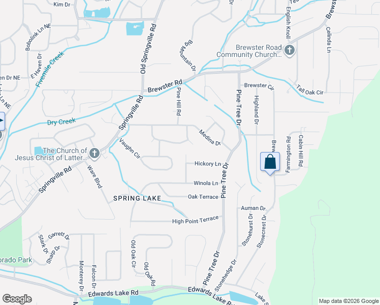 map of restaurants, bars, coffee shops, grocery stores, and more near 1433 Hickory Pl in Birmingham