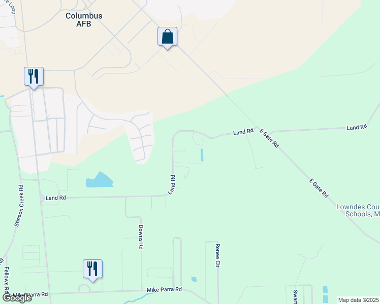 map of restaurants, bars, coffee shops, grocery stores, and more near 66 Caribou Cove in Columbus
