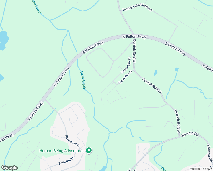map of restaurants, bars, coffee shops, grocery stores, and more near 5047 Upper Elm Street in Atlanta