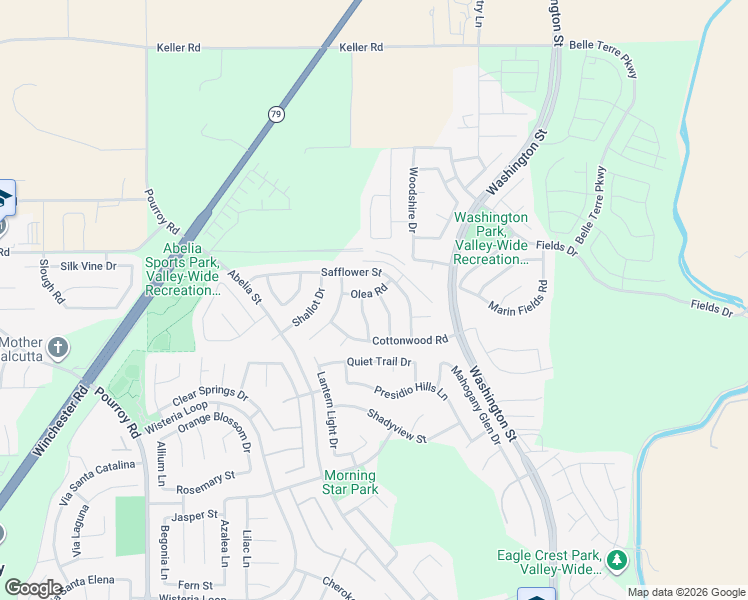 map of restaurants, bars, coffee shops, grocery stores, and more near 34629 Foxberry Road in Winchester