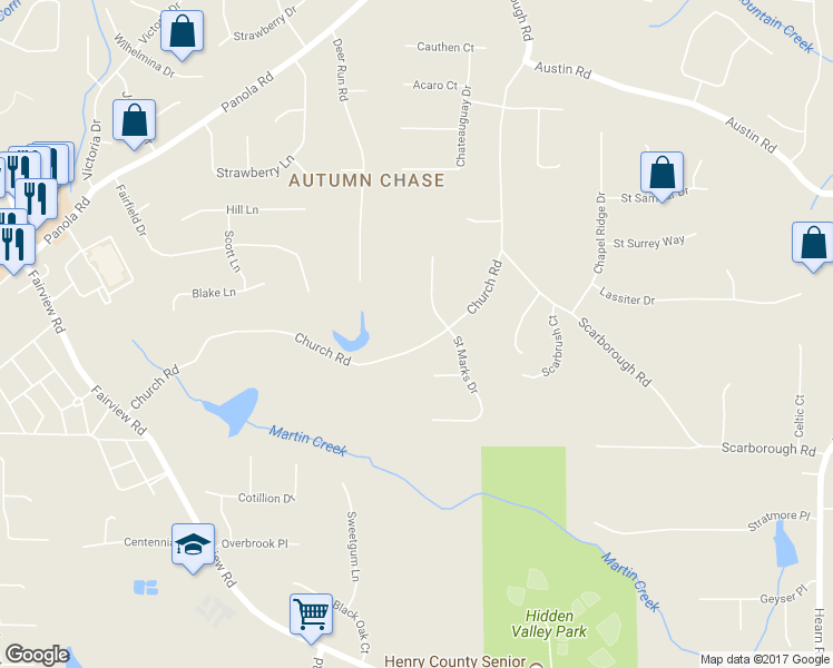 map of restaurants, bars, coffee shops, grocery stores, and more near 331 Church Road in Stockbridge