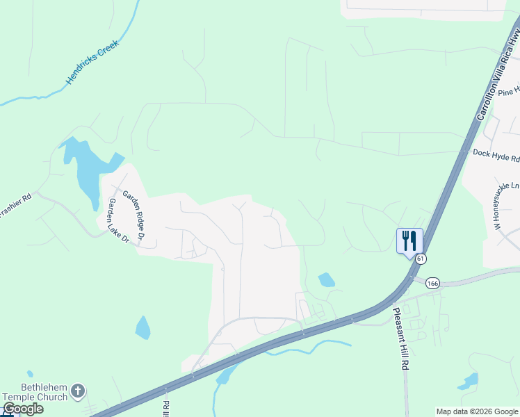 map of restaurants, bars, coffee shops, grocery stores, and more near 537 Tree Ridge Drive in Carrollton