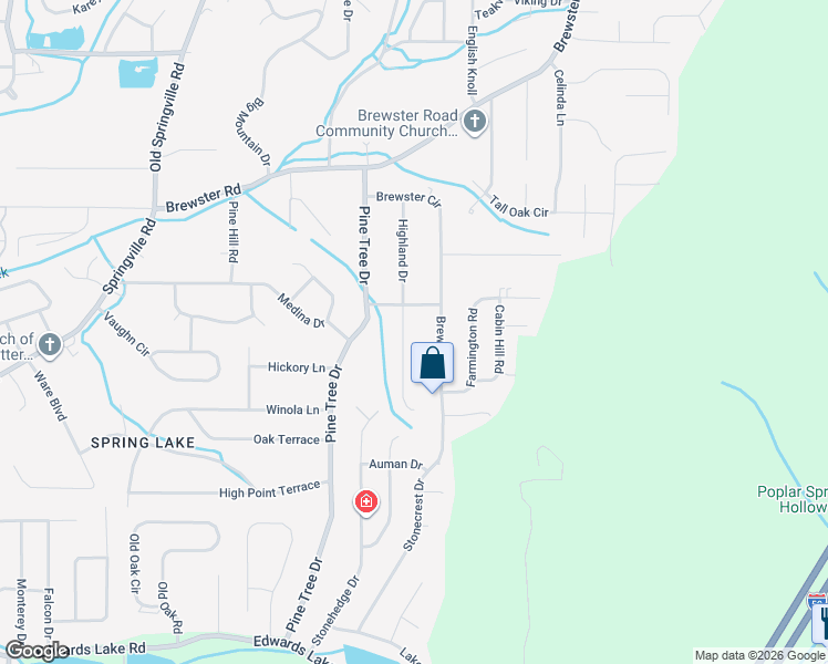 map of restaurants, bars, coffee shops, grocery stores, and more near 1429 Highland Drive in Birmingham