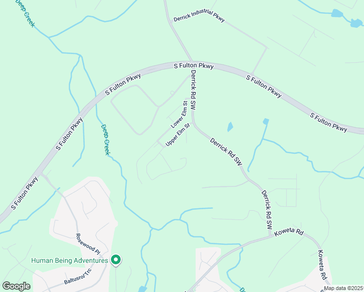 map of restaurants, bars, coffee shops, grocery stores, and more near 5187 Upper Elm Street in Atlanta