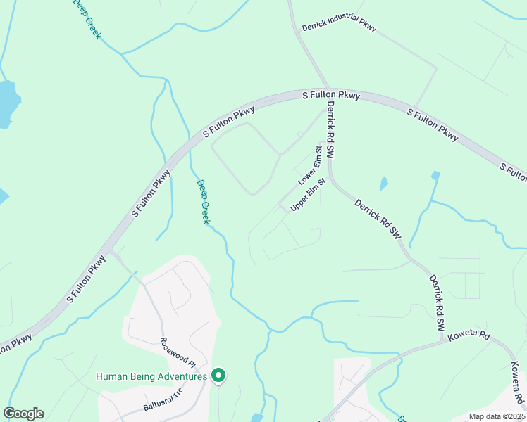 map of restaurants, bars, coffee shops, grocery stores, and more near 5019 Lower Elm Street in Atlanta
