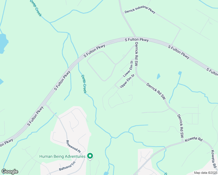 map of restaurants, bars, coffee shops, grocery stores, and more near 5019 Lower Elm Street in Atlanta