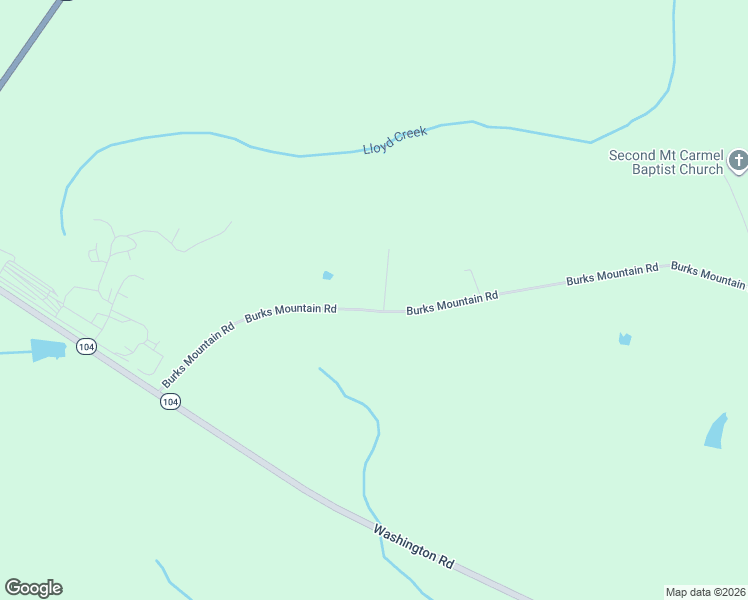 map of restaurants, bars, coffee shops, grocery stores, and more near 5590-5754 Burks Mountain Road in Appling