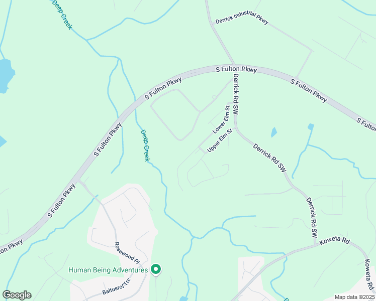map of restaurants, bars, coffee shops, grocery stores, and more near 5019 Lower Elm Street in Atlanta