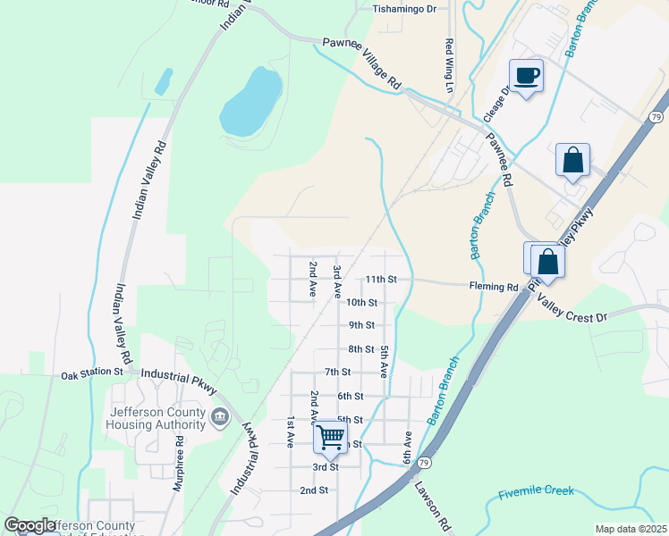 map of restaurants, bars, coffee shops, grocery stores, and more near 205 11th Street in Birmingham