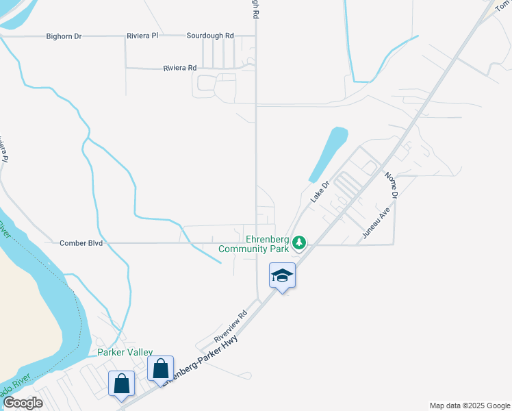 map of restaurants, bars, coffee shops, grocery stores, and more near 92143 Sourdough Road in Ehrenberg