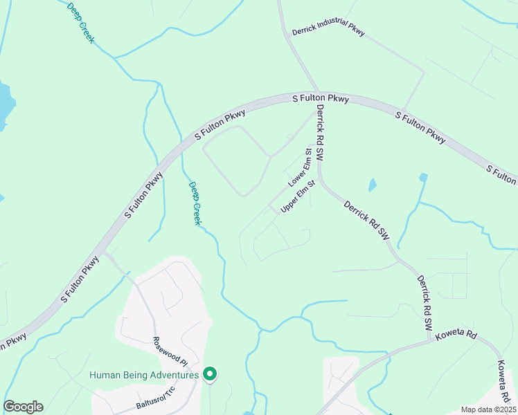 map of restaurants, bars, coffee shops, grocery stores, and more near 5047 Upper Elm Street in Atlanta