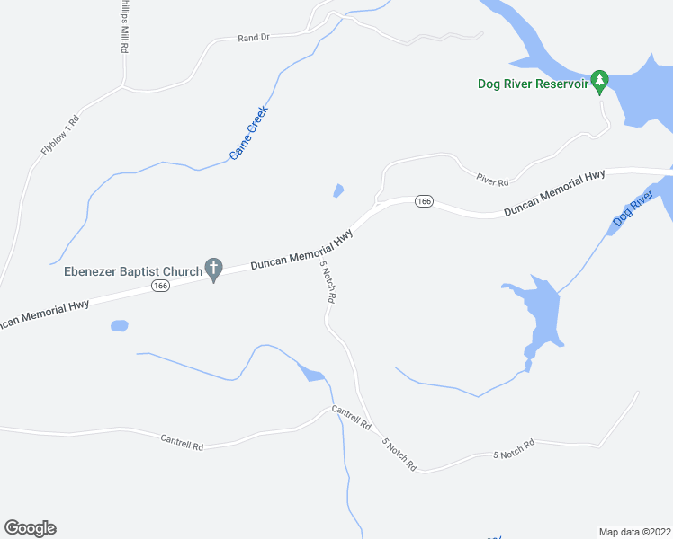 map of restaurants, bars, coffee shops, grocery stores, and more near 6854 5 Notch Road in Douglasville