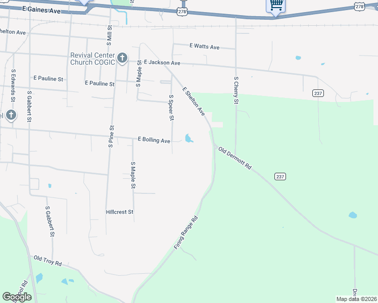 map of restaurants, bars, coffee shops, grocery stores, and more near 705 East Bolling Avenue in Monticello
