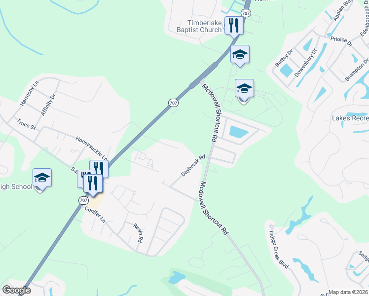 map of restaurants, bars, coffee shops, grocery stores, and more near 5540 Grouper Court in Murrells Inlet